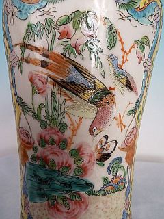 Fantastic Pair of Chinese Polychrome Lidded Vases