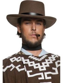 Adult Mens Wandering Gunman Hat Cowboy Smiffys Fancy Dress