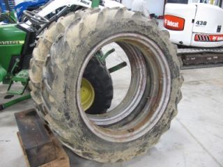 Harvester 340 Row Crop Tractor Rear Tires Rims No Reserve 2532