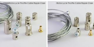 Motorcycle throttle cable repair travel kit + Cable Lube Lubricator