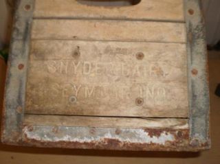 Vintage Wood Milk Crate Snyders Dairy Seymour Indiana