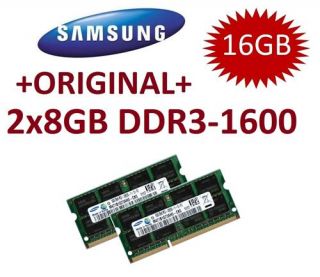 2x 8GB 16GB RAM DDR3 1600 MHz HP EliteBook 8470p 8570p Speicher