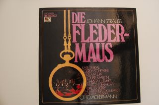 Strauss, Fledermaus, Ludwig, Berry, Ackermann, EMI 2 LP