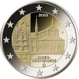 Vorverkauf 2 Euro Deutschland 2013 BADEN WURTTEMBERG alle 5 Praegungen