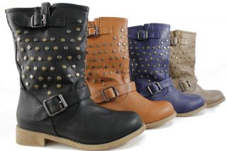 Stiefel Ankle Boots Nieten Winterstiefel Trend 2012 5504