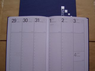 Kalender   Buchkalender 2013 Blau   NEU