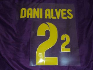 ALVES #2 Shirt Printing Name & Number Set BARCELONA FC Football CLUB