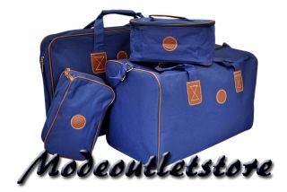 Luigi Rossi Luxus Kofferset Reisetasche Tasche Reiseset Koffer Blau 4