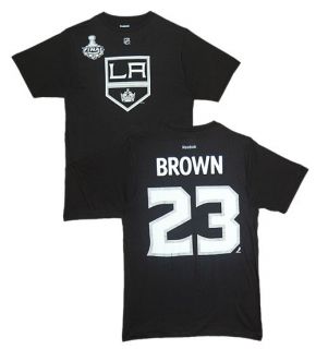NHL T Shirt LOS ANGELES L.A. KINGS Dustin Brown #23 black Stanley Cup