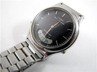 Quartz Watch CASIO AQ 227 Digi/Ana Alarm Chronograph Dual Time Mens