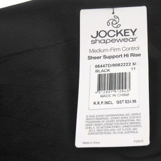 B340 $25 Jockey Medium firm Control Slip shapewear schwarz Gr.M 40