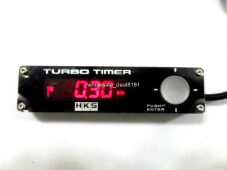 HKS BLACK TURBO TIMER TYPE 0 RED LED EVO STI WRX RX8 G35 G37 UNIVERSAL