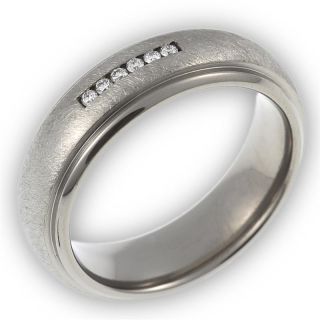 Brillant Ring aus Titan mit 0,036ct Diamanten besetzt TT050.12