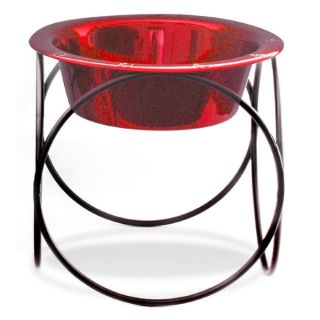 Platinum Pets Olympic Diner Stand w/ Bowl   Red