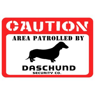 Bungalow Printed Caution: Dachshund Pet Mat   Dog   Boutique