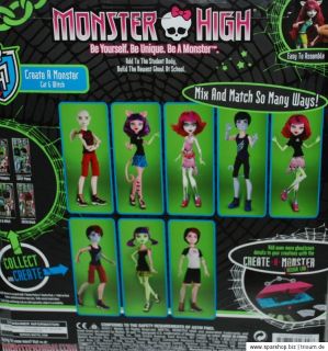 Monster High Create A Monster Hexe und Katze Witch and Cat Y6608