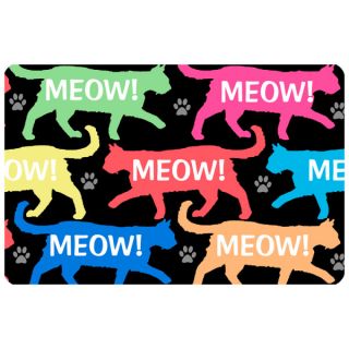 Bungalow Printed Meow Pet Mat   Gifts for Cat Lovers   Cat
