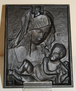 GROSSES RELIEF MARIEN BILD NACH ALBRECHT DÜRER 1512