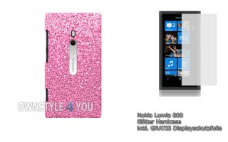 Hartschale Huelle Tasche Case Cover fuer Nokia Lumia 800 Gratis Folie