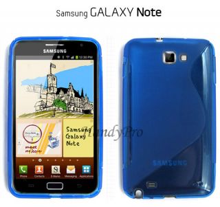 Samsung Galaxy Note N7000 TPU Case Silikon Schutzhüllen  blau