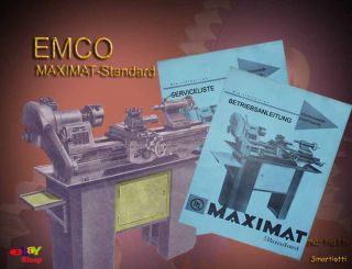 EMCO Metall Maximat Standard Serviceunterlagen