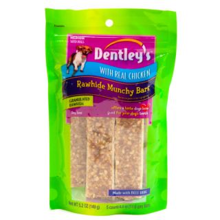 Dentley's™ Munchy Rawhide Bars with Real Chicken Dog Treats   Granulated Rawhide    Rawhide & Chews
