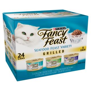 Fancy Feast Grilled Seafood Variety 24 Pack   Food   Cat