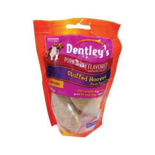 Dentley's™ Natural Parts Stuffed Pork Jerky Hoof Dog Treat   Traditional Rawhide   Rawhide & Chews