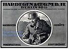 Telefon Minen Hardegen Berlin Reklame 1918 Soldat Stahlhelm WK WW 1