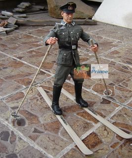 Deutsch WW2 1 6 Action Figur Gebirgsjaeger Ski Troop Schneeausruestung