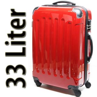 Handgepäck Koffer Hartschale Trolley KS 33L Rot