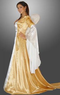 Engel Kostüm gold Eneye Gr. 38 40 42 44 Mittelalter Kleid