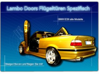 Lambo Doors elektrisch Komplettset BMW E36 Fernbedienung