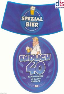 40. Geburtstag Flaschenetikett Bieretikett Bierflaschen Aufkleber 2