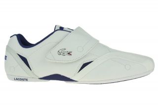 Lacoste Protect RT SPM Sneaker Leder Schuhe Herren weiß   blau