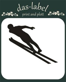Skisprung Aufkleber Sticker Autoaufkleber