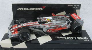 43 minichamps Vodafone McLaren mercedes mp4 23 l.hamilton 2008