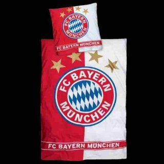 FC Bayern München Bettwäsche rot / weiss Fussball Bundesliga Biber