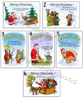 50 lustige Weihnachtskarten mit Umschlägen für Wiederverkäufer