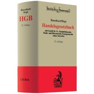Handelsgesetzbuch (HGB) Mit GmbH u. Co., Handelsklauseln, Bank  und