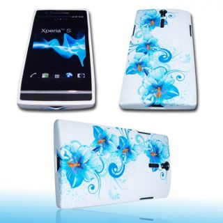 Silikon Case Handy Tasche f. Sony Xperia S / Cover Flower M4
