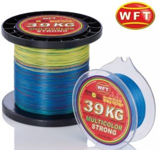 WFT KG STRONG Multicolor Schnur geflochtene 600m (0,12mm 0,32mm