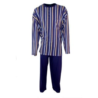 Herren Pyjama violett Streifen Größe 62 64 UVP 59,90 €