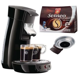 Philips Senseo Viva Café HD 7825 / 60 schwarz + Espresso Start Set