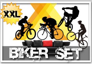 teiliges Fahrradfahrer Set **Biker** Motiv Fahrrad Rennrad Crossrad