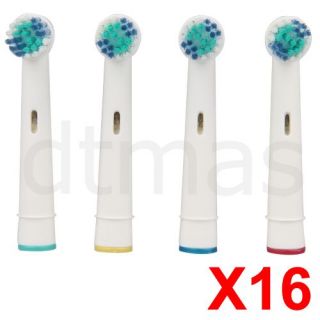 16er Ersatz Aufsteckbürsten für Oral B SB 17 Zahnbürste OVP