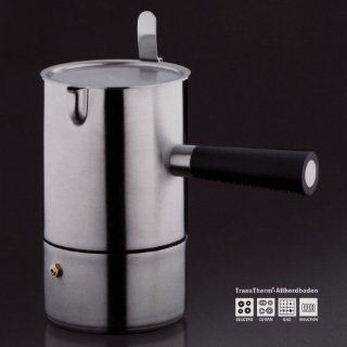 Auerhahn   Espressokocher, Matt Silber: Küche & Haushalt