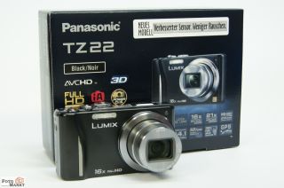 DMC TZ22 Digitalkamera mit Leica Vario Elmar 4,3 68,8mm Schwarz