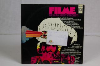 Vinyl Filme Die Man Nicht Vergisst   Film Soundtrack   OST   Doppel