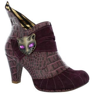 Irregular Choice Miaow Lavender Womens Ankle Boots Shoe